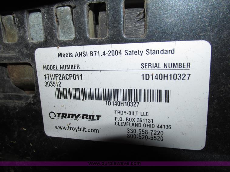 image for item G9971 Troy-Bilt ZTRXP50 Mustang ZTR riding lawn mower