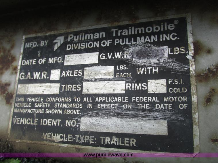 image for item G9987 1979 Trailmobile dry van trailer