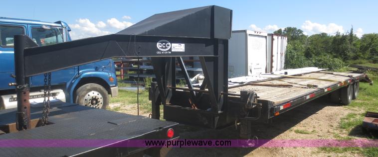 image for item I2224 1996 shop built gooseneck trailer