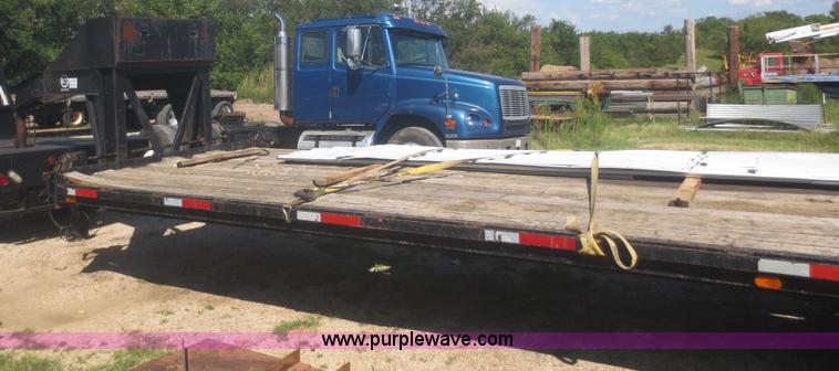image for item I2224 1996 shop built gooseneck trailer
