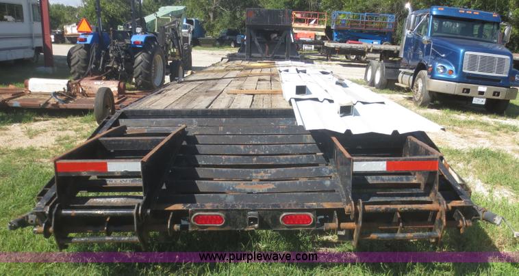 image for item I2224 1996 shop built gooseneck trailer