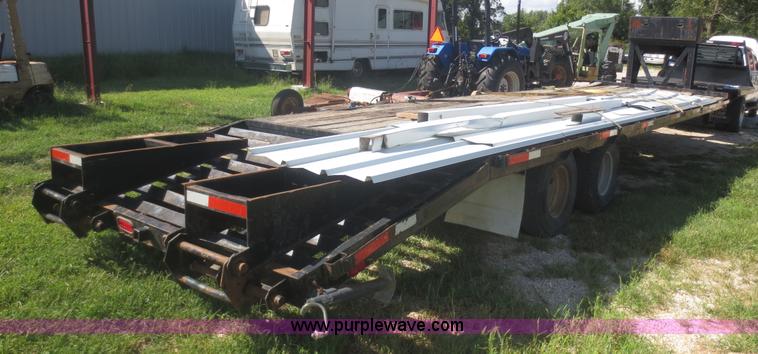 image for item I2224 1996 shop built gooseneck trailer