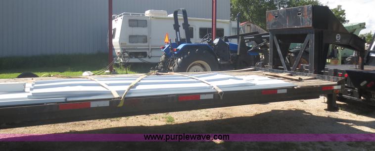 image for item I2224 1996 shop built gooseneck trailer