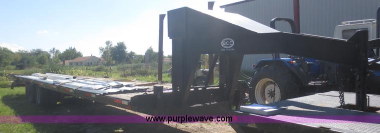 image for item I2224 1996 shop built gooseneck trailer