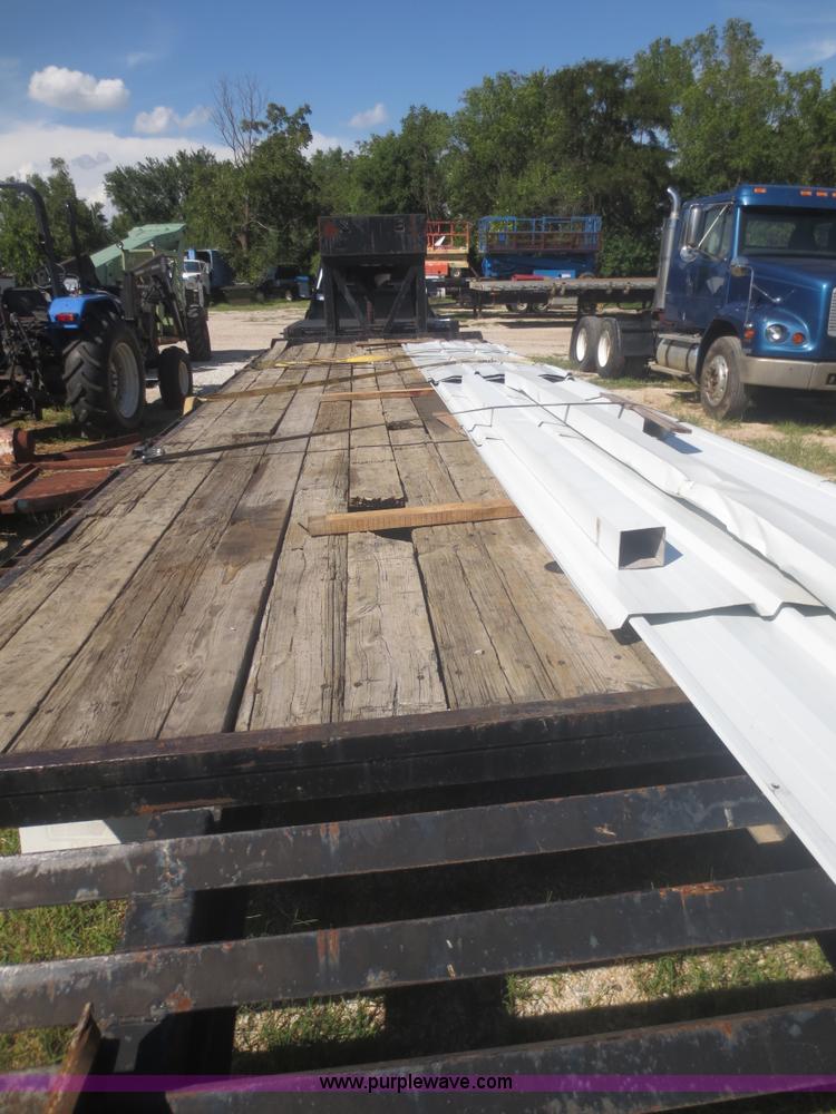 image for item I2224 1996 shop built gooseneck trailer