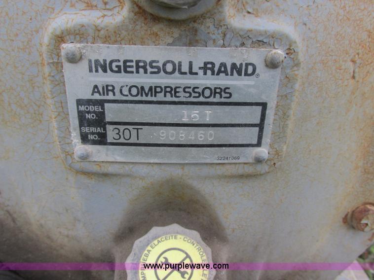image for item I6139 Ingersoll Rand 15T air compressor