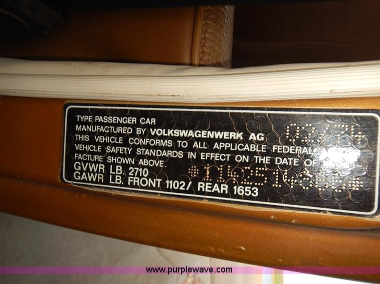 image for item J3095 1974 Volkswagen Beetle