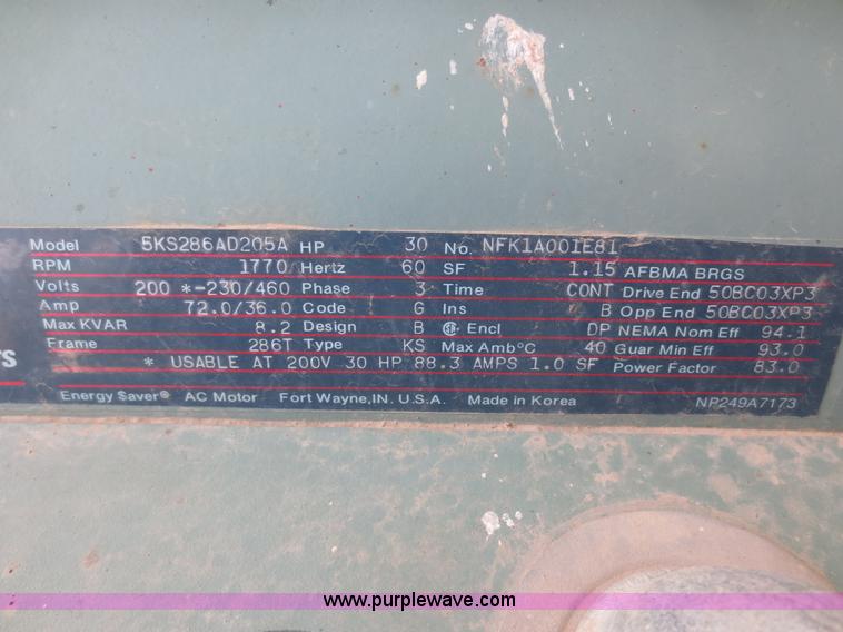 image for item O9519 1991 Gardner Denver Tough Breed air compressor