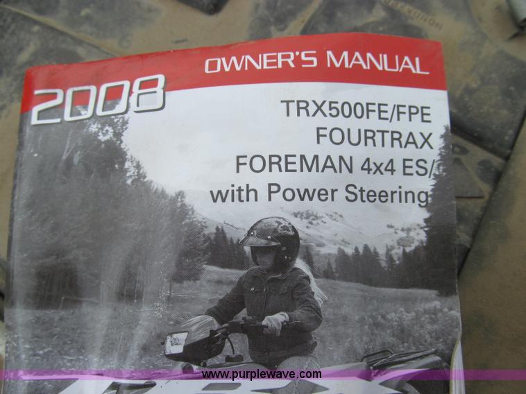 image for item Z9712 2008 Honda TRX500FE ATV