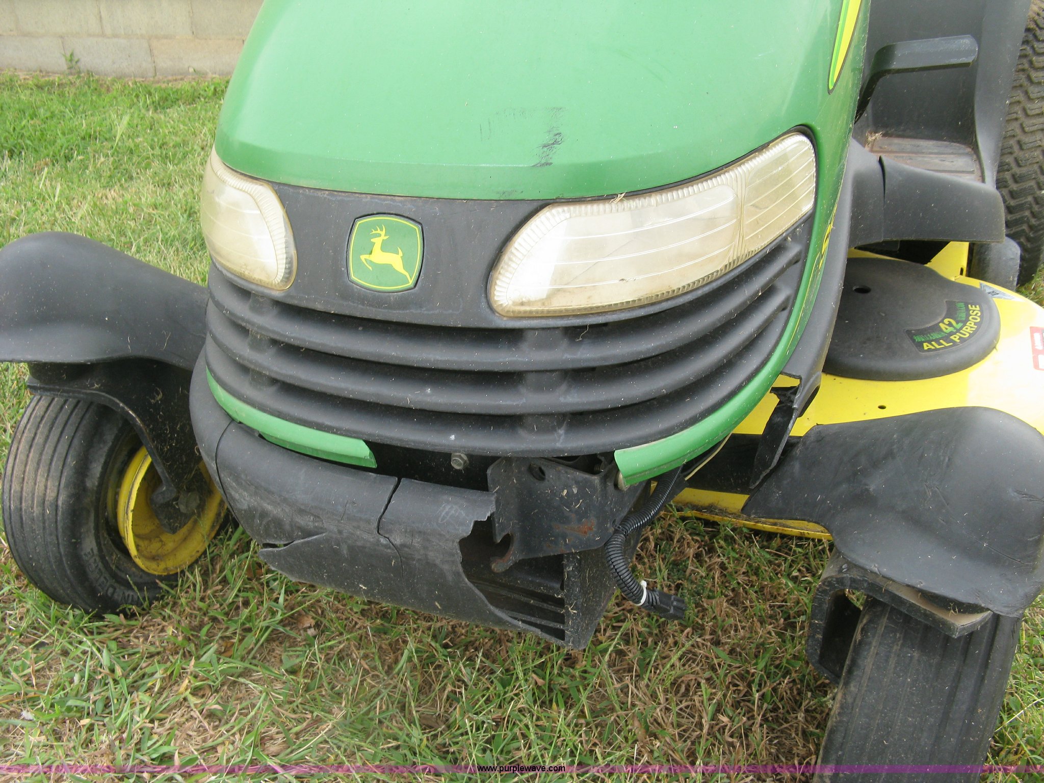 John Deere SST16 lawn mower in St John, KS Item E7890 sold Purple Wave