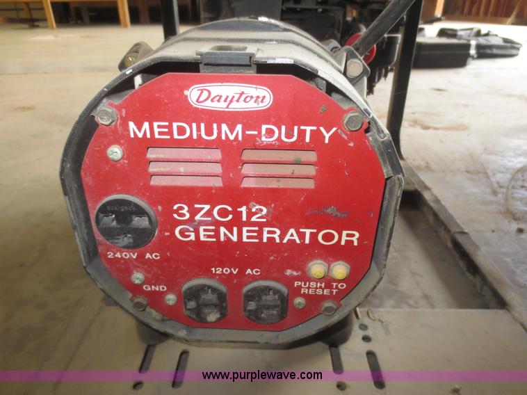 image for item AZ9199 Dayton 3ZC12 generator