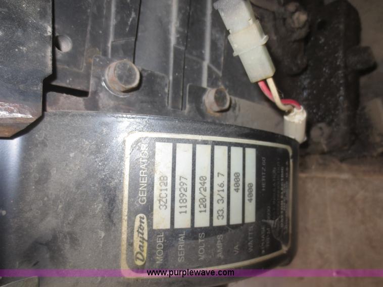 image for item AZ9199 Dayton 3ZC12 generator