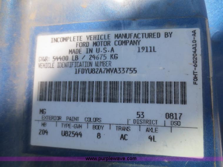 image for item D2137 1991 Ford LT8000 dump truck