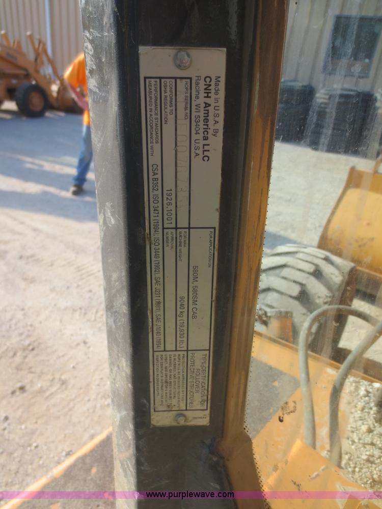 image for item F8294 2008 Case 580 Super M Series 3 backhoe