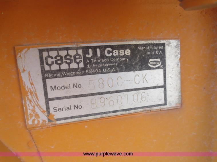 image for item F8296 1977 Case 580C landscape loader