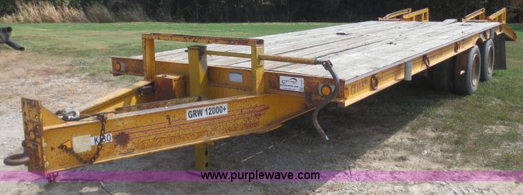 image for item F8301 1992 CZ Engineering CZ10KT equipment trailer