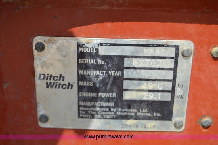 image for item I2250 Ditch Witch MX45 excavator