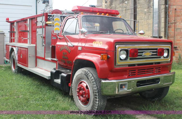 image for item AJ9382 1990 Chevrolet 70 fire engine