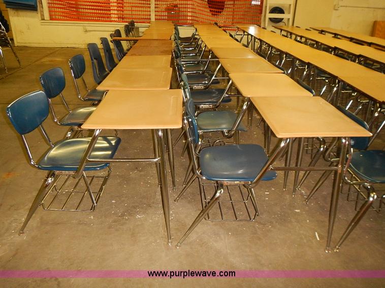 image for item BD9770 Approximately 57 student desks with chairs