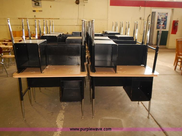 image for item BD9771 Approximately 23 student desks with storage