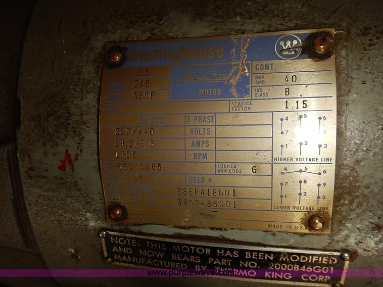 image for item BD9776 1967 Saylor-Beall air compressor