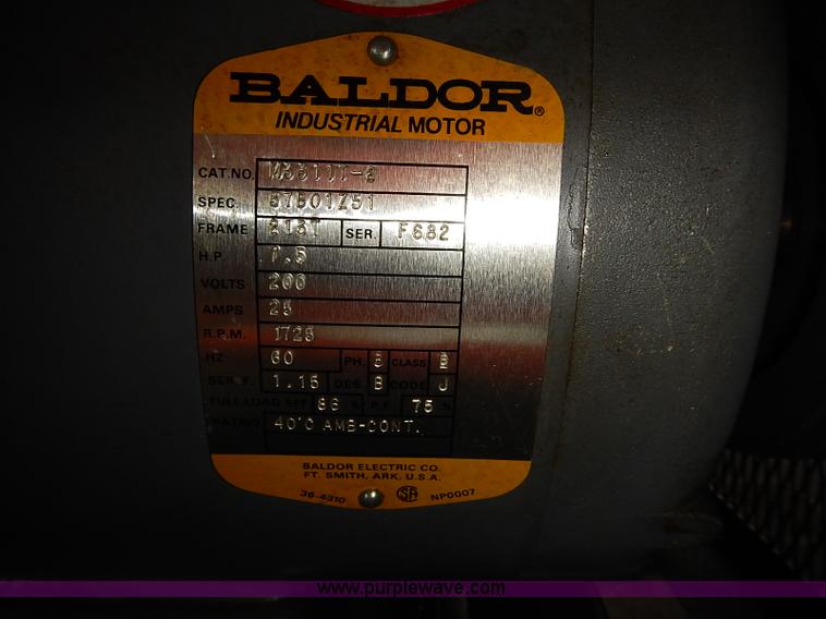 image for item BD9777 1983 Saylor-Beall 745-120 air compressor