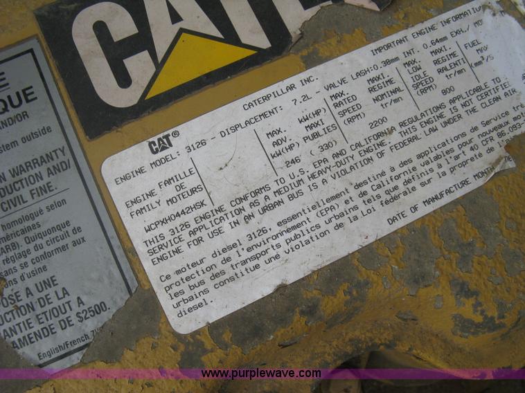 image for item E7874 1998 Chevrolet C8500 dump truck