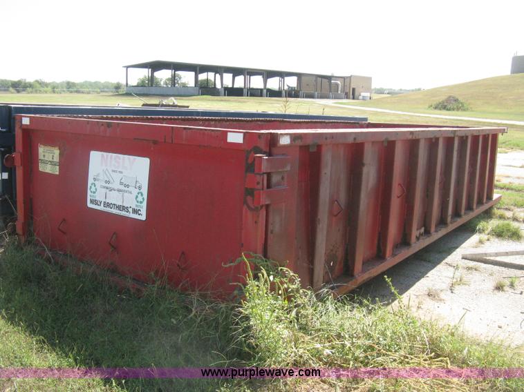 image for item E7886 20 yard capacity roll off dumpster