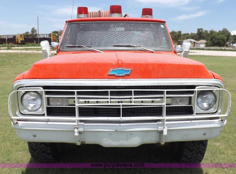 image for item H1790 1969 Chevrolet C20 fire truck