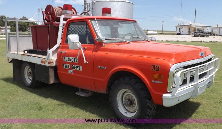 image for item H1790 1969 Chevrolet C20 fire truck