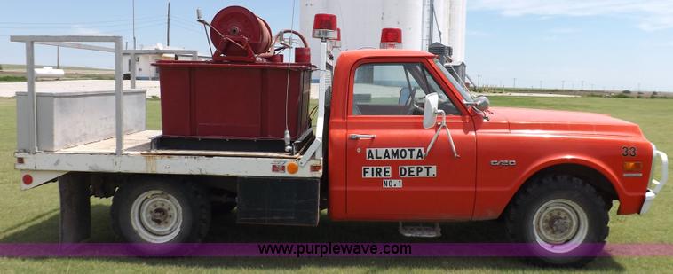 image for item H1790 1969 Chevrolet C20 fire truck