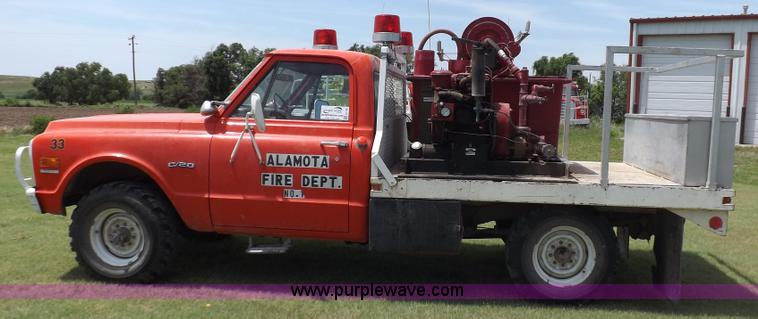 image for item H1790 1969 Chevrolet C20 fire truck