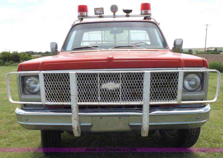 image for item H1791 1979 Chevrolet Scottsdale 20 fire truck