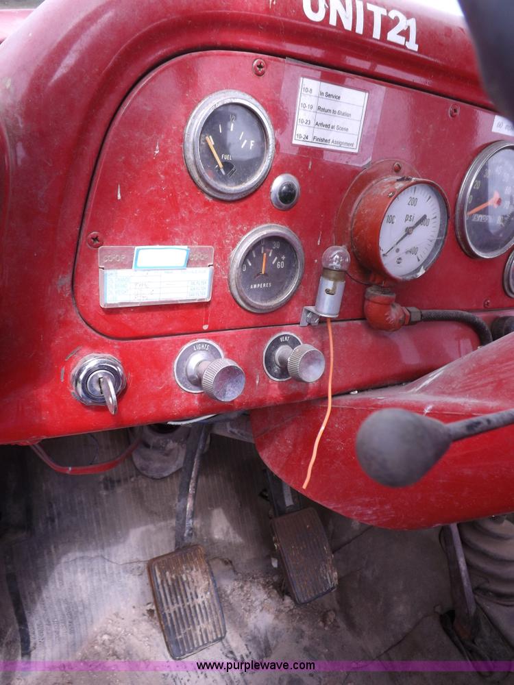 image for item H1792 1970 International 1600 fire truck