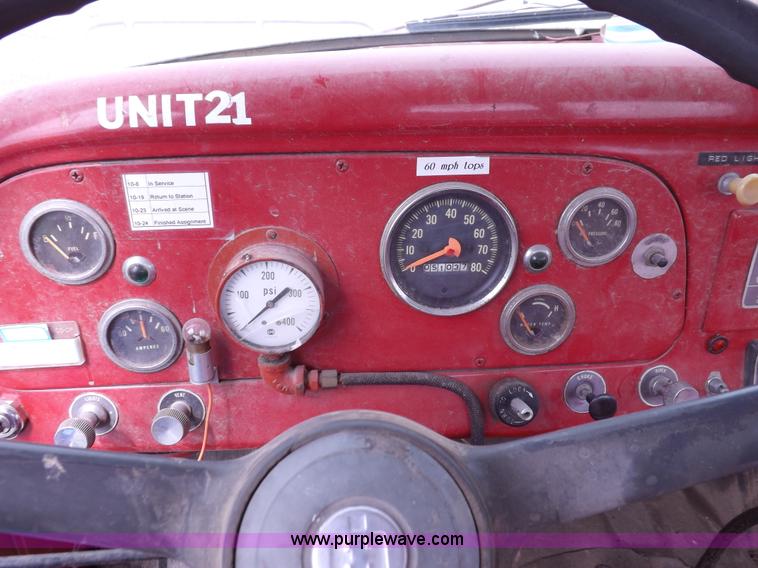 image for item H1792 1970 International 1600 fire truck