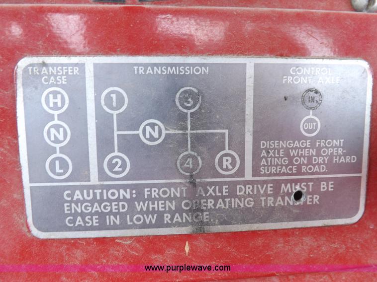 image for item H1792 1970 International 1600 fire truck