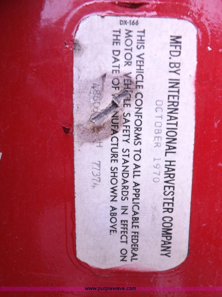 image for item H1792 1970 International 1600 fire truck