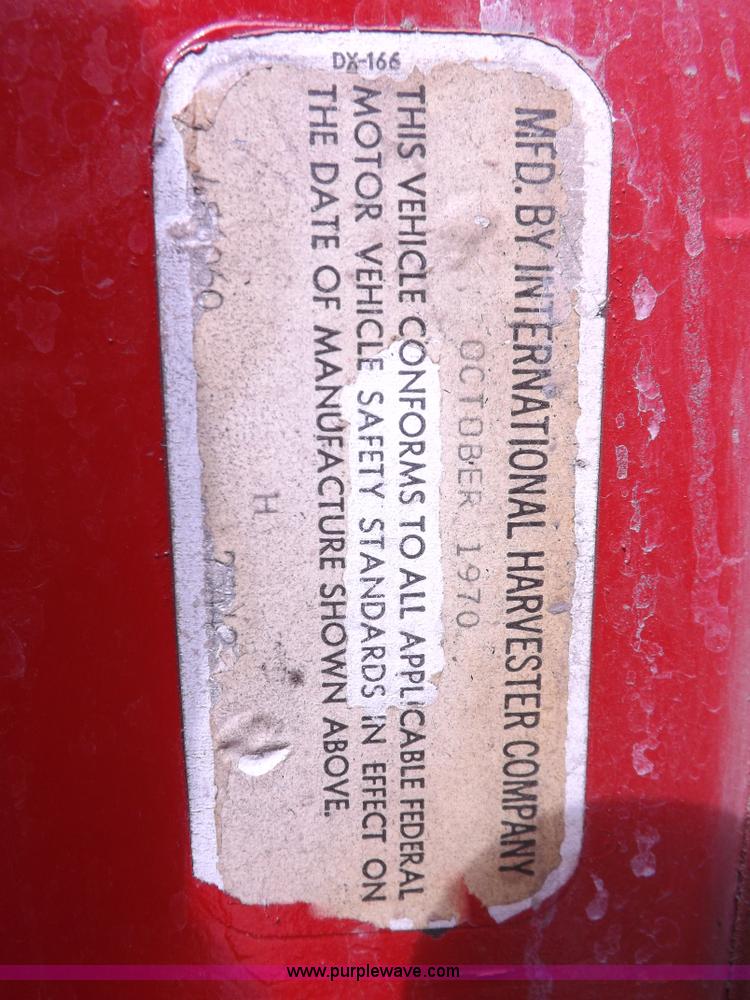 image for item H1793 1970 International 1600 fire truck