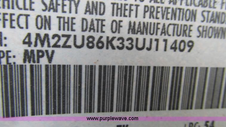 image for item I3242 2003 Mercury Mountaineer SUV