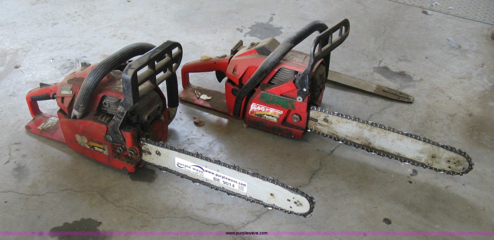 (2) Shindaiwa chainsaws in Derby, KS Item BE9014 sold Purple Wave