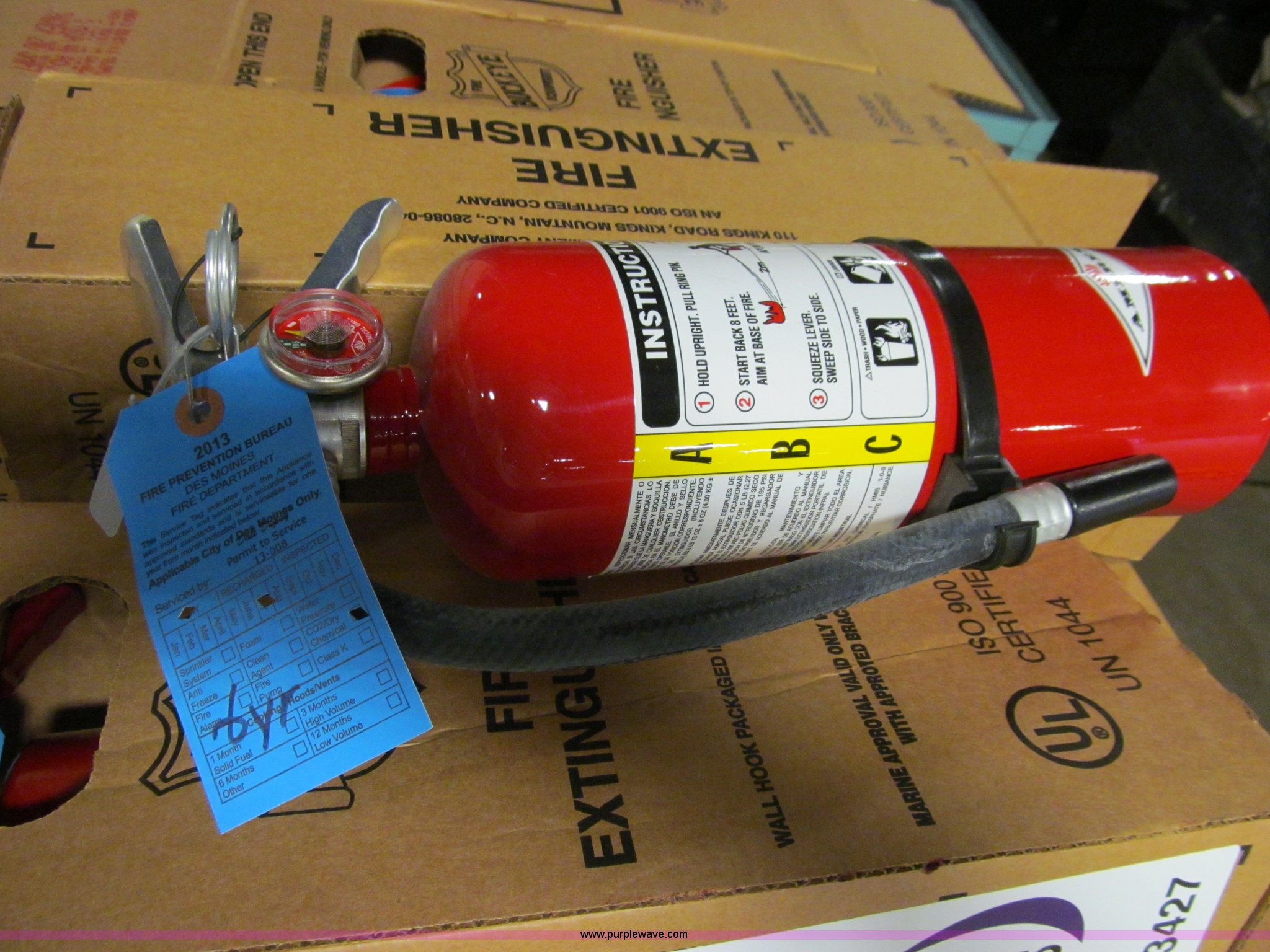 Approximately 48 assorted fire extinguishers in Des Moines, IA Item