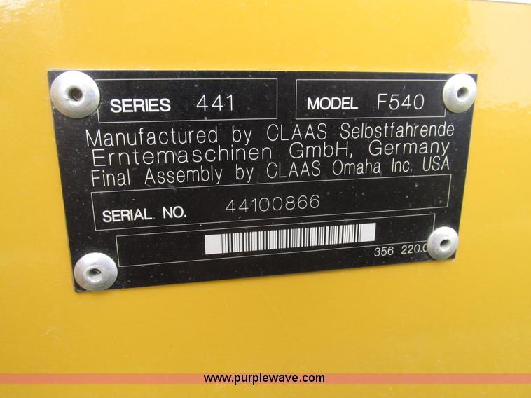 image for item G9949 2009 Lexion F540 Max Flex Series 441 flex head