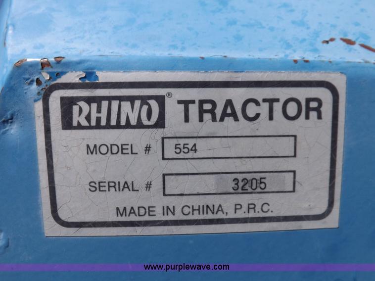 image for item H9138 Rhino 554 MFWD tractor