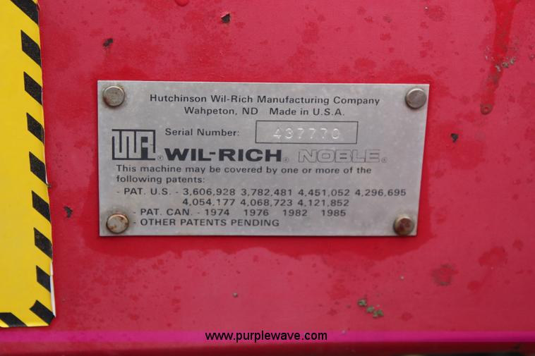 image for item I5853 1990 Wil-Rich 6600 disk ripper