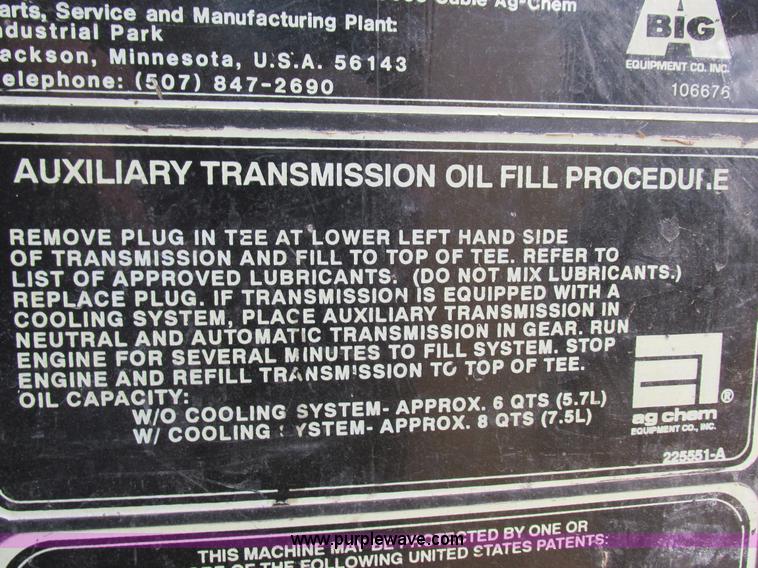 image for item I8954 1994 Big A 2800 self-propelled applicator