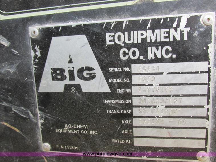 image for item I8954 1994 Big A 2800 self-propelled applicator
