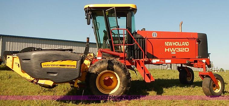 image for item J2239 2003 New Holland HW320 self-propelled swather