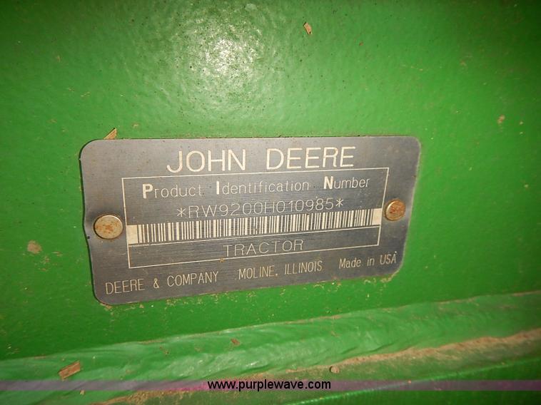 image for item J3124 1998 John Deere 9200 4WD tractor