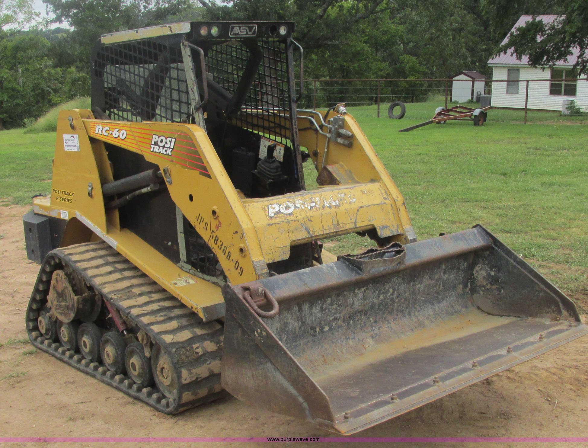 ASV RC60 track skid steer in Stillwell, OK Item J2416 sold Purple Wave