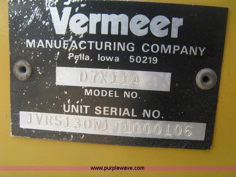 image for item E7903 1996 Vermeer D7X11A Navigator directional drill